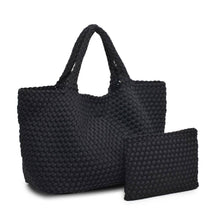 Load image into Gallery viewer, Sky's The Limit - Large Woven Neoprene Tote: Nude