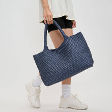 Load image into Gallery viewer, Sky's The Limit - Large Woven Neoprene Tote: Nude