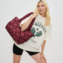 Load image into Gallery viewer, Intuition East West Woven Nylon Tote: Burgundy