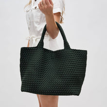 Load image into Gallery viewer, Sky's The Limit - Large Woven Neoprene Tote: Nude