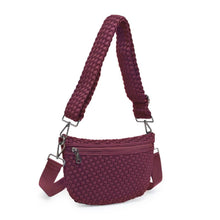 Load image into Gallery viewer, Ethereal - Woven Neoprene Crossbody Bag: Fuchsia
