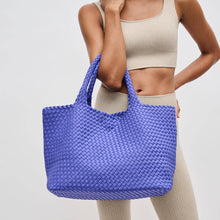 Load image into Gallery viewer, Sky's The Limit - Large Woven Neoprene Tote: Nude