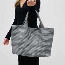 Load image into Gallery viewer, Sky's The Limit - Large Woven Neoprene Tote: Nude