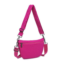 Load image into Gallery viewer, Ethereal - Woven Neoprene Crossbody Bag: Fuchsia