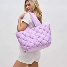 Load image into Gallery viewer, Intuition East West Woven Nylon Tote: Burgundy