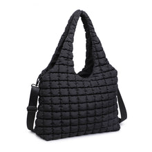Load image into Gallery viewer, Elevate - Quilted Puffer Nylon Hobo: Grey