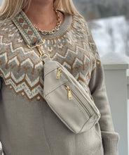 Load image into Gallery viewer, The Soho | Dual Zipper Sling Bag: Black