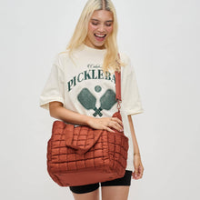 Load image into Gallery viewer, Dreamer - Quilted Puffer Nylon Tote: Rose