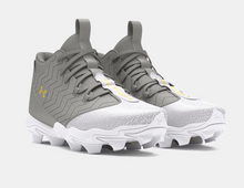 Load image into Gallery viewer, Boys' UA Harper 9 RM Jr. Cleat- Baseball Gray