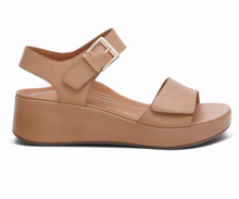 Load image into Gallery viewer, Ariel Adjustable Quarter Strap Wedge-Sand