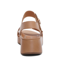 Load image into Gallery viewer, Ariel Adjustable Quarter Strap Wedge-Sand
