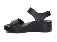 Load image into Gallery viewer, Ariel Adjustable Quarter Strap Wedge-Black