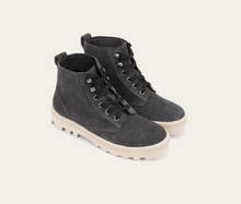 Load image into Gallery viewer, Canoe - Black Embossed Suede