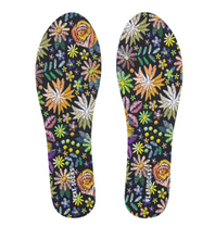 Load image into Gallery viewer, Floral Embroidery Flat Socks
