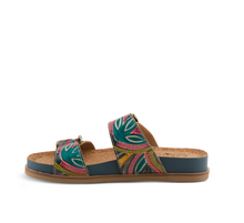 Load image into Gallery viewer, L'Artiste Glaze Slide Sandal- Blue Multi
