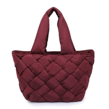 Load image into Gallery viewer, Intuition East West Woven Nylon Tote: Burgundy