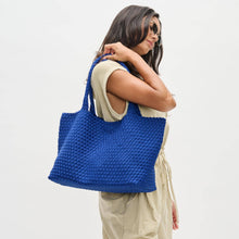Load image into Gallery viewer, Sky's The Limit - Large Woven Neoprene Tote: Nude