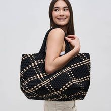 Load image into Gallery viewer, Sky's The Limit - Large Woven Neoprene Tote: Nude