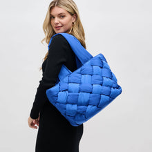 Load image into Gallery viewer, Intuition East West Woven Nylon Tote: Nude