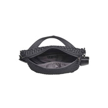 Load image into Gallery viewer, Ethereal - Woven Neoprene Crossbody Bag: Black
