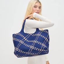Load image into Gallery viewer, Sky's The Limit - Large Woven Neoprene Tote: Nude