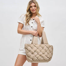 Load image into Gallery viewer, Intuition East West Woven Nylon Tote: Burgundy