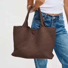 Load image into Gallery viewer, Sky's The Limit - Large Woven Neoprene Tote: Nude