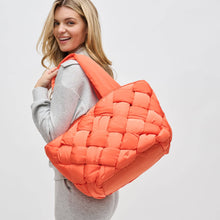 Load image into Gallery viewer, Intuition East West Woven Nylon Tote: Nude