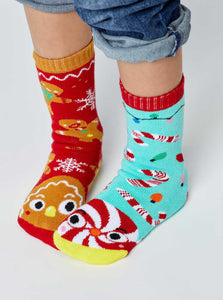 Gingerbread & Candy Cane | Mismatched Socks Age 9-12
