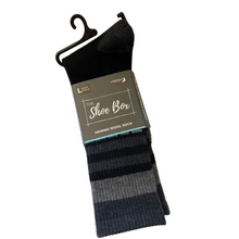 Load image into Gallery viewer, Merino Wool Shoe Box Socks - Midweight Cyclone Blend