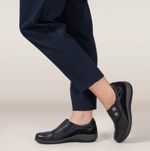 Load image into Gallery viewer, Karina Monk Strap Slip On- Black