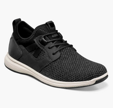 Load image into Gallery viewer, Great Lakes Jr. Boys Knit Plain Toe Sneaker-Black