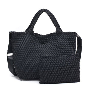 Sky's The Limit - Medium Woven Neoprene Tote: Olive