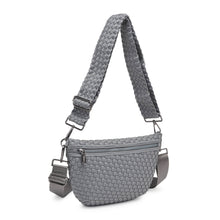Load image into Gallery viewer, Ethereal - Woven Neoprene Crossbody Bag: Black
