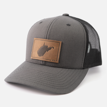 Load image into Gallery viewer, West Virginia State Hat | Charcoal
