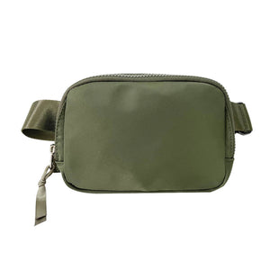 Nylon Belt Bag | Sling Bag | Waist Bag: Olive
