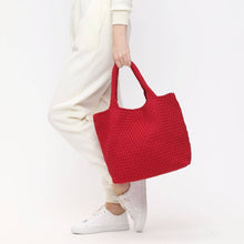 Load image into Gallery viewer, Sky&#39;s The Limit - Medium Woven Neoprene Tote: Olive
