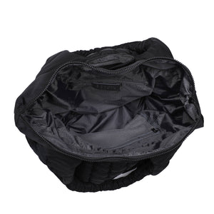 Elevate - Quilted Puffer Nylon Hobo: Black