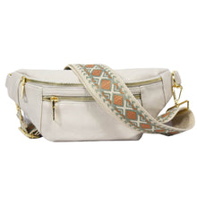 Load image into Gallery viewer, The Soho | Dual Zipper Sling Bag: Ivory
