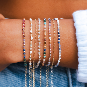Good Fortune + Growth 2mm Healing Layered Bracelet