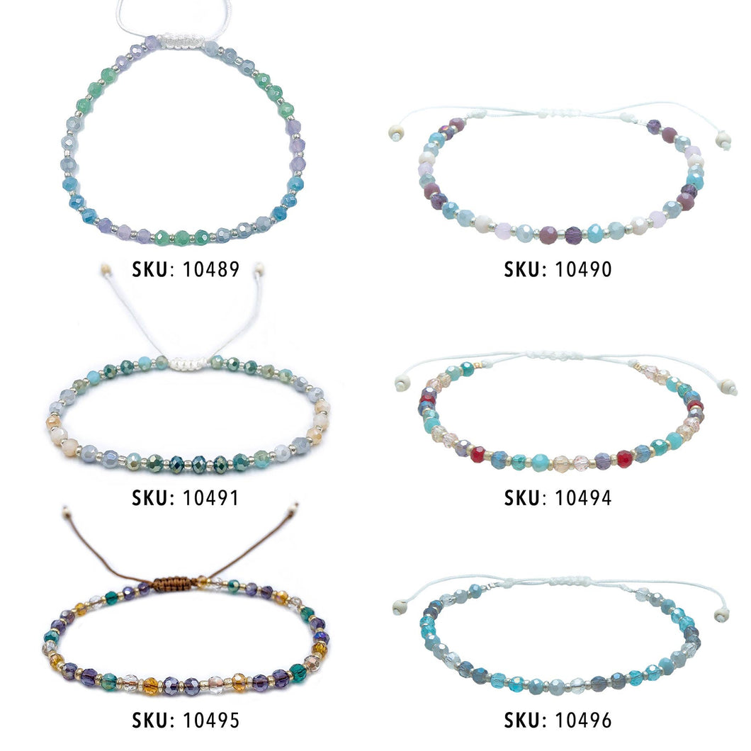 Shimmer Anklets (10 pack assorted)