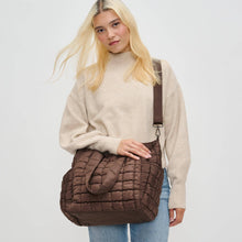 Load image into Gallery viewer, Dreamer - Quilted Puffer Nylon Tote: Rose
