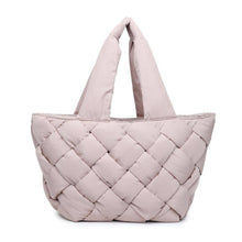 Load image into Gallery viewer, Intuition East West Woven Nylon Tote: Nude
