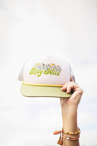 Stay Wild Trucker Hat: Green