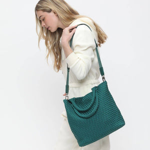 Sky's The Limit - Medium Woven Neoprene Tote: Olive