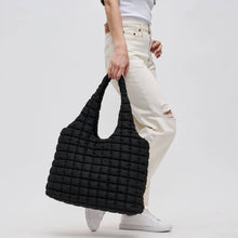 Load image into Gallery viewer, Elevate - Quilted Puffer Nylon Hobo: Grey
