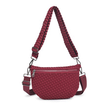 Load image into Gallery viewer, Ethereal - Woven Neoprene Crossbody Bag: Fuchsia
