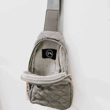 Load image into Gallery viewer, Pinelope Puffer Bum Bag: Gray
