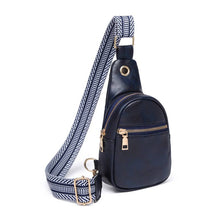 Load image into Gallery viewer, The Palmer | Sling Bag with Zipper Pocket: Navy
