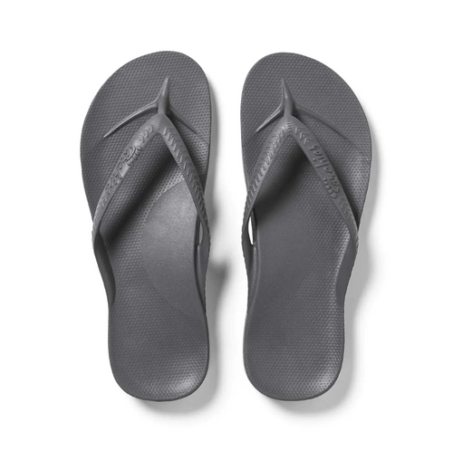 Archies Arch Support Flip Flops Black Crystal